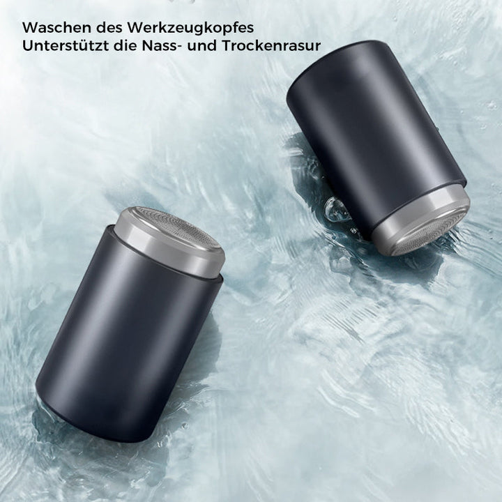 "Tragbarer Mini-Elektrorasierer für Männer, kompakt & USB aufladbar, stilvolles Design, ideal für Reisen."