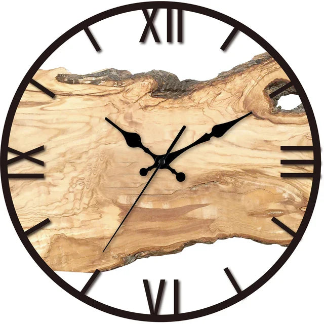 Transparente Acryl Wanduhr, modernes Design, minimalistisches Zifferblatt; leises Uhrwerk, klare Linien, einfache Montage.