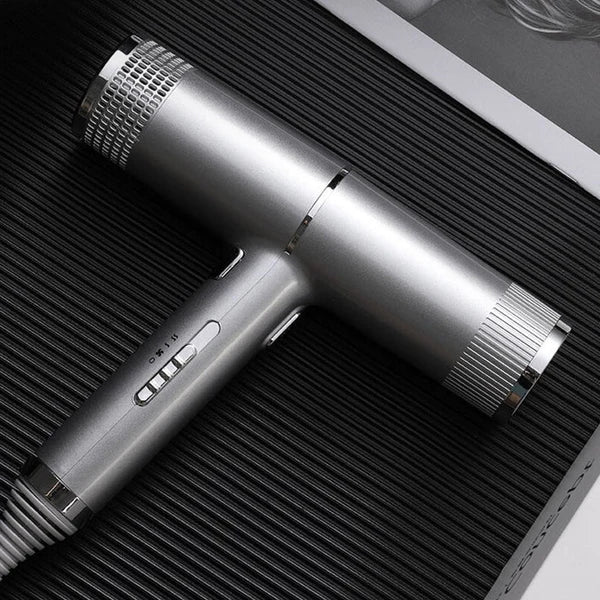 "Ultra-Leicht Haartrockner 1100W in Grau und Rot, kompakt, stilvoll, für schnelles Trocknen, ideal für professionelles Stylin