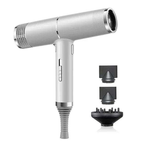 "Ultra-Leicht Haartrockner 1100W in Grau und Rot, kompakt, stilvoll, für schnelles Trocknen, ideal für professionelles Stylin