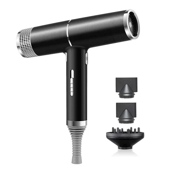 "Ultra-Leicht Haartrockner 1100W in Grau und Rot, kompakt, stilvoll, für schnelles Trocknen, ideal für professionelles Stylin