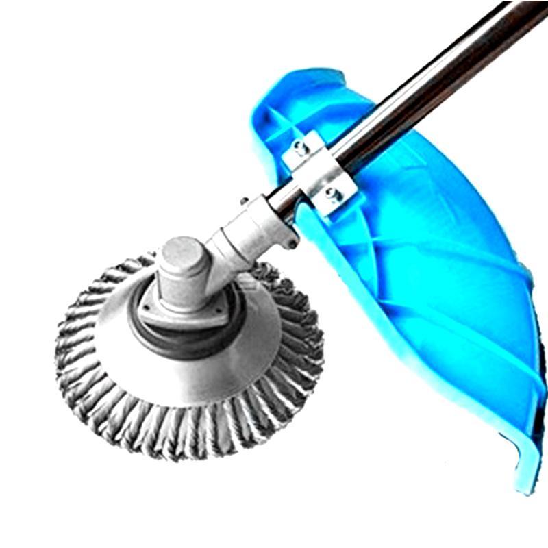 "Unkrautschneider mit 6 Klingen, stabile Stahlkonstruktion, ideal für effiziente Gartenpflege und einfache Montage."