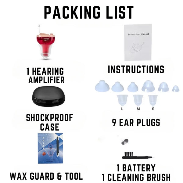 "Unsichtbare wiederaufladbare Hörgeräte mit klarem Klang, dezent im Ohr, ideal für unauffälliges Hören im Alltag."