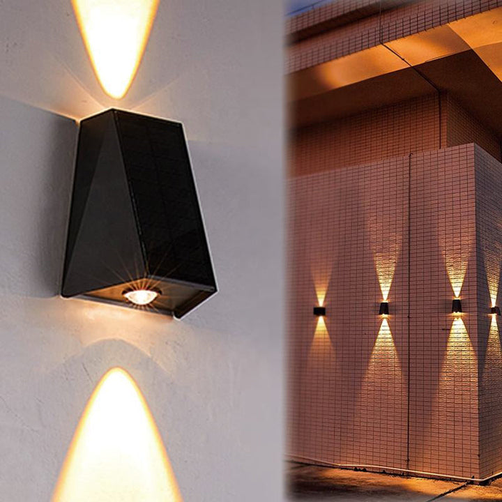 LED-Solar-Wandleuchte für Außenbereiche