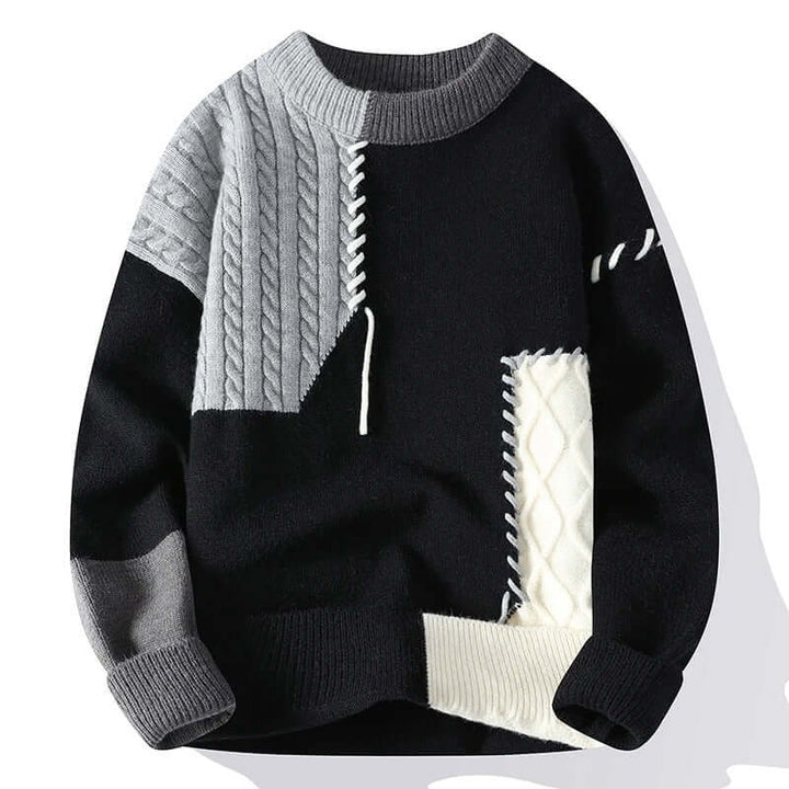 Herren Wollmischung Pullover mit Einzigartigem Design