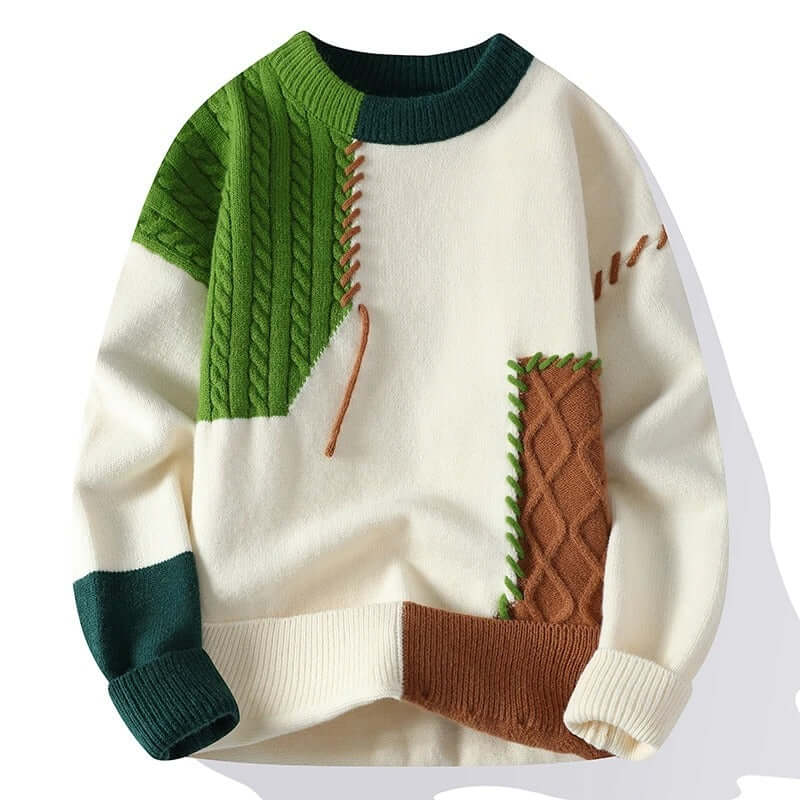 Herren Wollmischung Pullover mit Einzigartigem Design