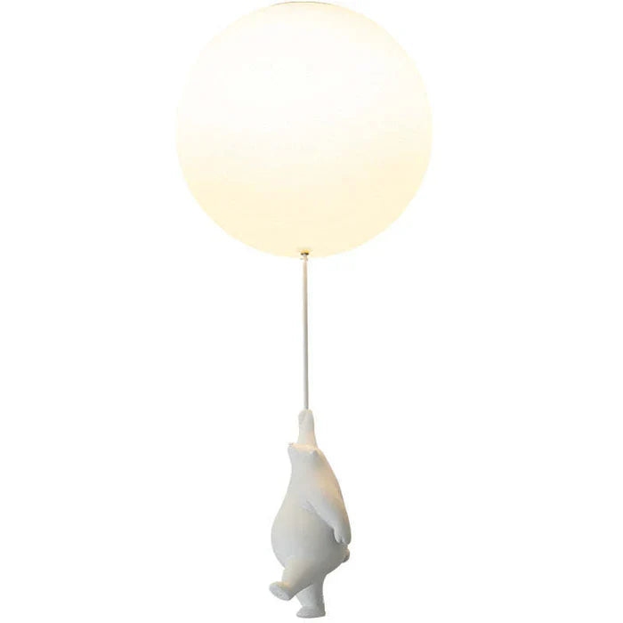 "Verspielte Kinder-Deckenlampe mit Bär- und Ballonmotiv, perfekte Beleuchtung für fantasievolle Atmosphären im Kinderzimmer."