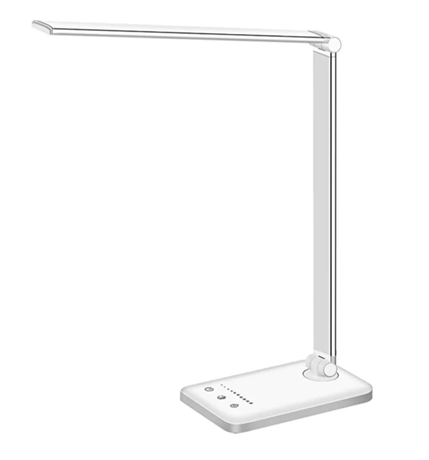 "Verstellbare LED-Tischlampe mit USB, modernes Design, flexible Beleuchtung, energieeffizient, ideal für Büro & Schlafzimmer"