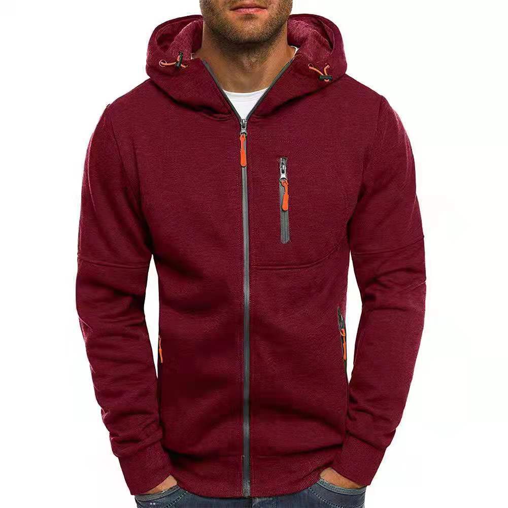 "Vielseitige Herren Outdoor Strickjacke, grau, mit robustem Strickmaterial, elegantes Design, perfekte Passform, praktisch."