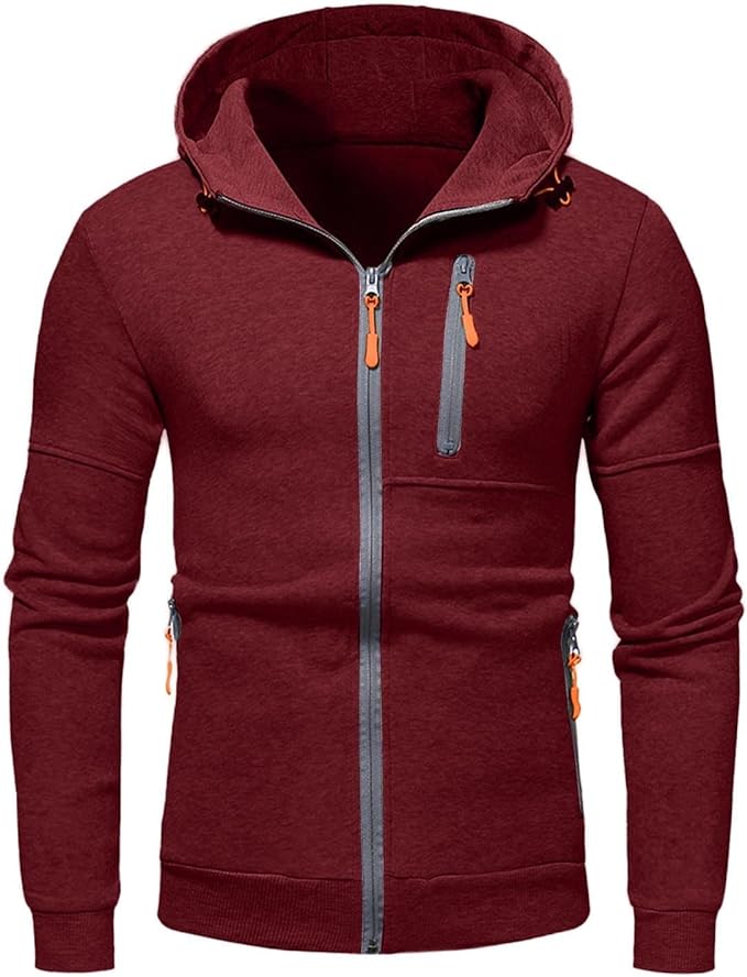 "Vielseitige Herren Outdoor Strickjacke, grau, mit robustem Strickmaterial, elegantes Design, perfekte Passform, praktisch."