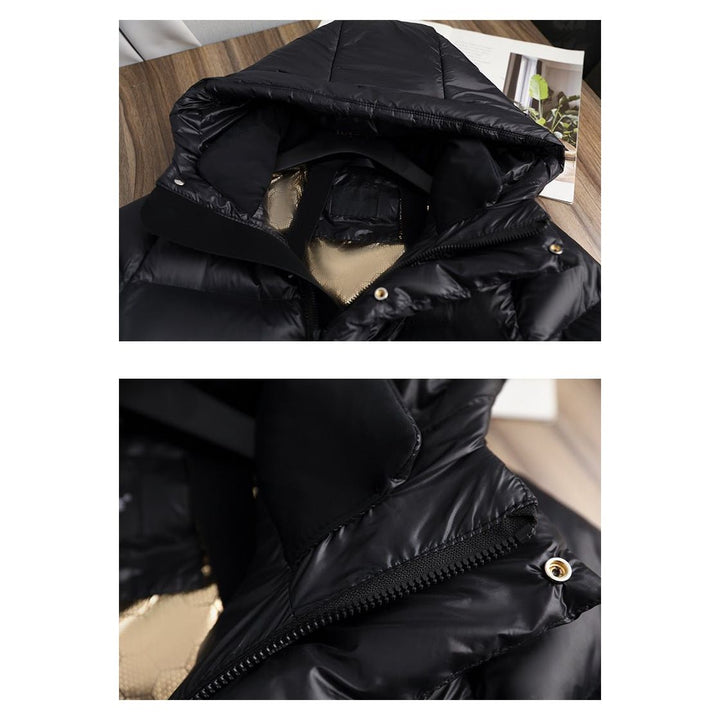 Wasserdichte Damen-Daunenjacke in elegantem Design, warm und komfortabel, ideal für Winterwetter.