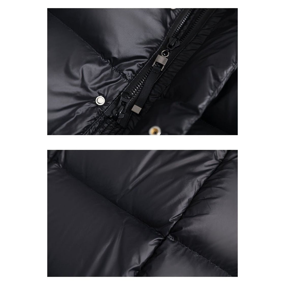 Wasserdichte Damen-Daunenjacke in elegantem Design, warm und komfortabel, ideal für Winterwetter.