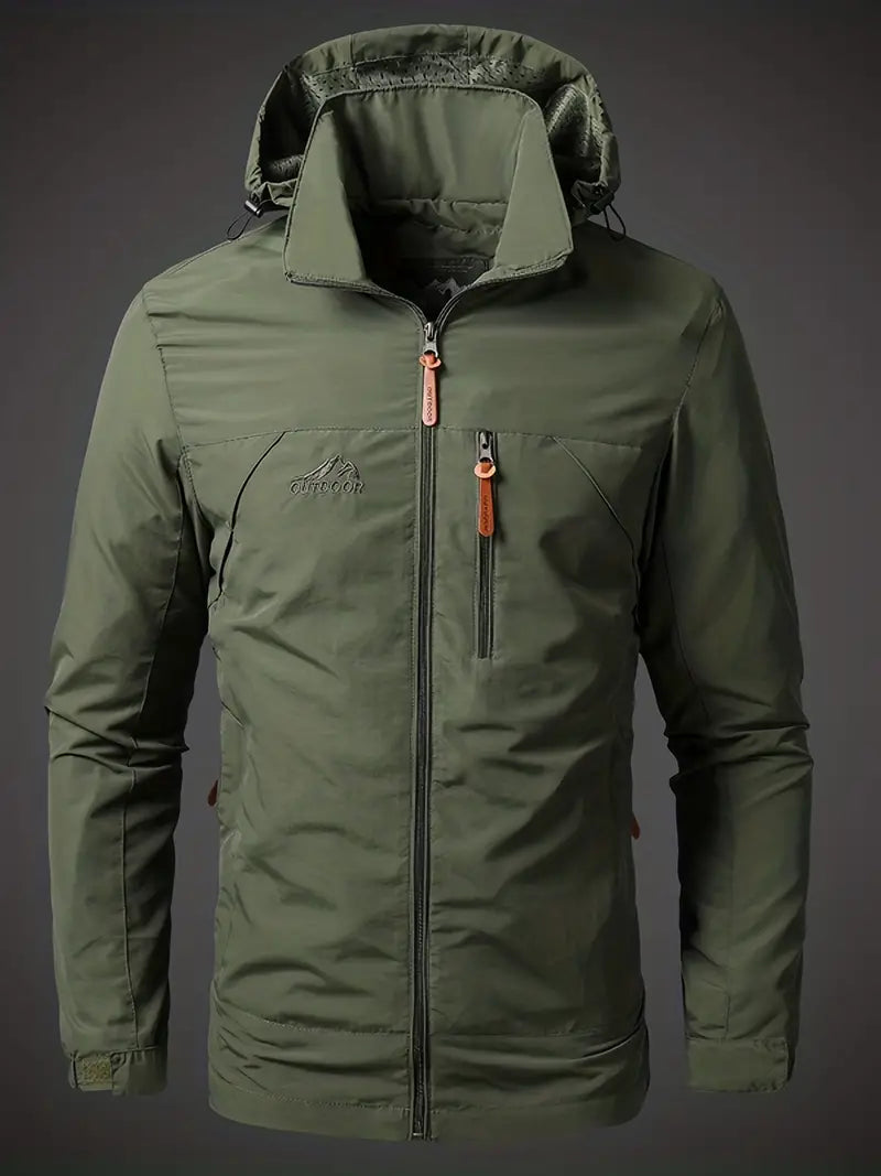 Wasserdichte Herren Outdoor Jacke, winddicht, robust, vielseitig, ideal für Abenteuer bei jedem Wetter, modisch und funktiona