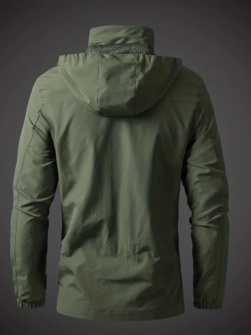 Wasserdichte Herren Outdoor Jacke, winddicht, robust, vielseitig, ideal für Abenteuer bei jedem Wetter, modisch und funktiona
