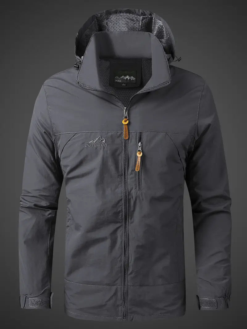 Wasserdichte Herren Outdoor Jacke, winddicht, robust, vielseitig, ideal für Abenteuer bei jedem Wetter, modisch und funktiona