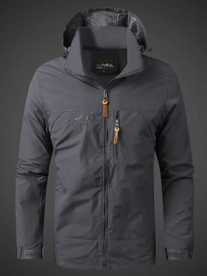 Wasserdichte Herren Outdoor Jacke, winddicht, robust, vielseitig, ideal für Abenteuer bei jedem Wetter, modisch und funktiona