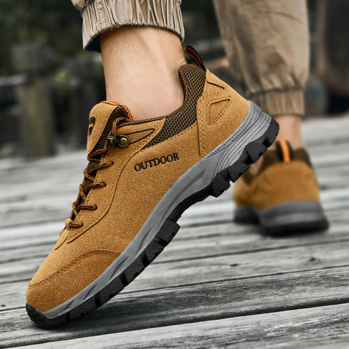 Wasserdichte Herren Wanderschuhe mit ergonomischer Sohle, robustem Design und griffiger Außensohle, ideal für Outdoor-Abenteu