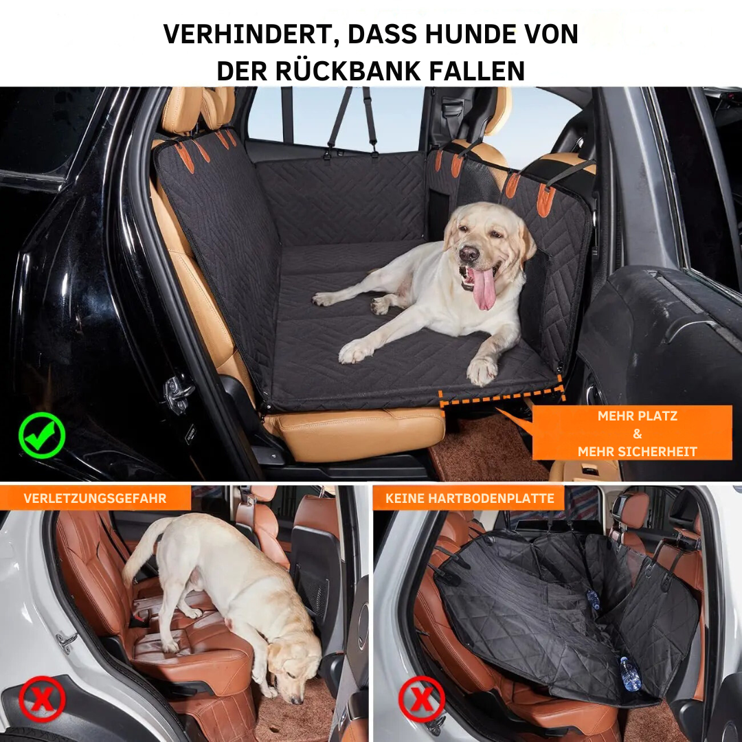 "Wasserdichte Hundedeckmatte im Auto, schützt vor Schmutz und Kratzern, bequemer Memory-Schaum für Hundekomfort"