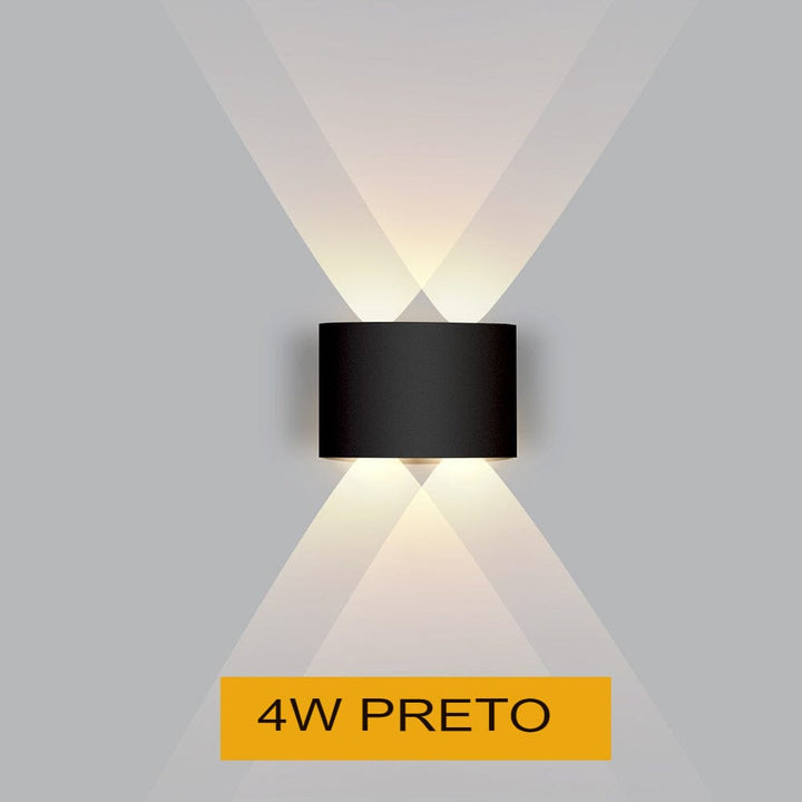 Wasserdichte LED-Außenwandleuchte, modernes Design aus Aluminium, für stilvolle und energieeffiziente Beleuchtung im Freien.