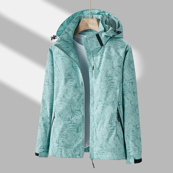 Wasserdichte, winddichte Damenjacke in Schwarz; leicht, atmungsaktiv, für Outdoor-Abenteuer geeignet.
