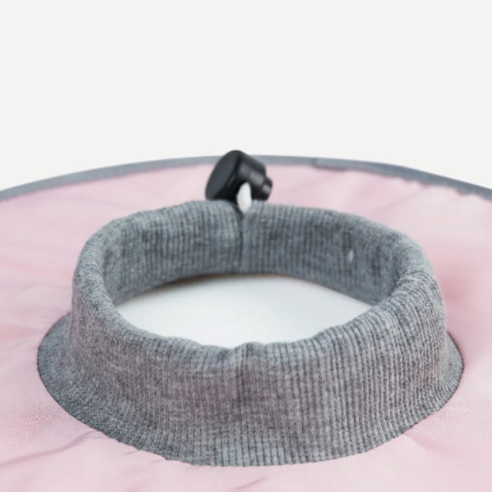 "Weicher flexibler Schutzkragen für Katzen und Hunde, individuell verstellbar, in Blau, Grün oder Rosa erhältlich."