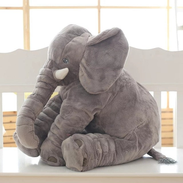 Weiches Kuschelkissen Elefant für Kinder, detailreiches Design, in Blau, Gelb, Grau, Lila, Rosa erhältlich, 40cm/60cm.