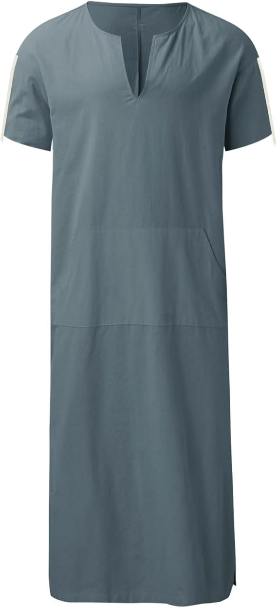 "Weiße Djellaba mit V-Ausschnitt, Damen Loungewear, entspanntes Design, elegante Passform, hochwertige Materialien"