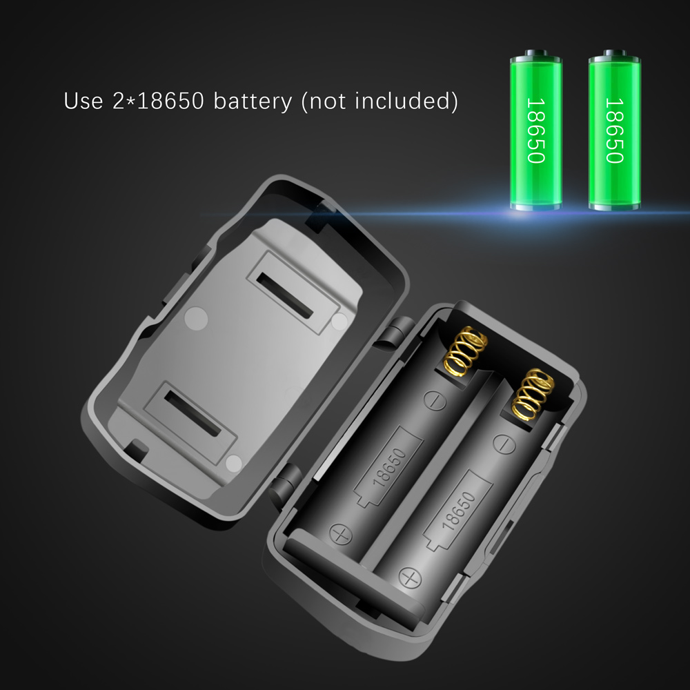 "Wiederaufladbare LED Stirnlampe mit Weiß-, Rot- und Grünlichtmodi, USB-Anschluss und ergonomischem Design für Komfort."