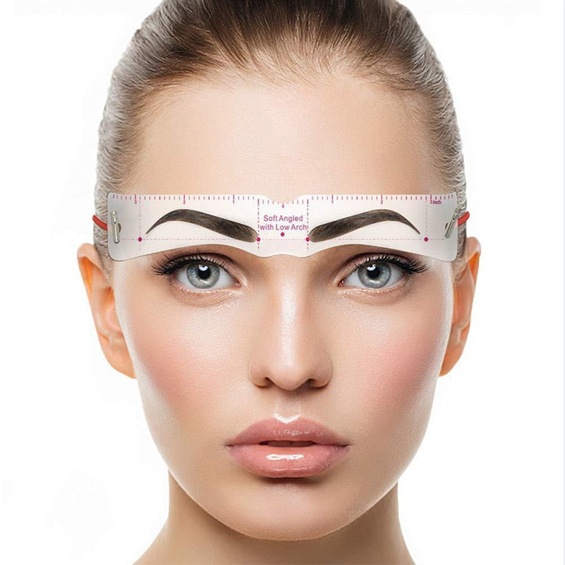 "Wiederverwendbare Augenbrauenschablonen für makellose Form, 12 Stile, einfach anzuwenden für natürliche oder definierte Look