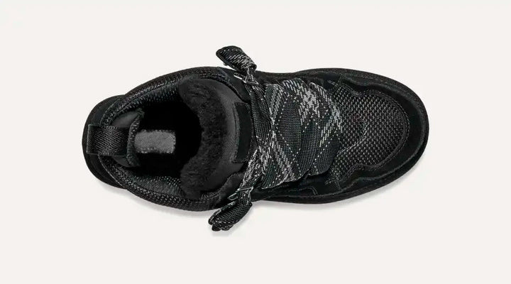 Warme Wildleder-Stiefel mit Kunstfell für den Winter
