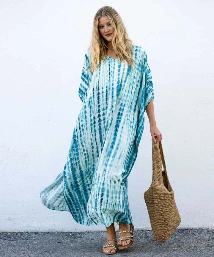 SUMMER Lockerer, lässiger Kaftan, Strandkleid