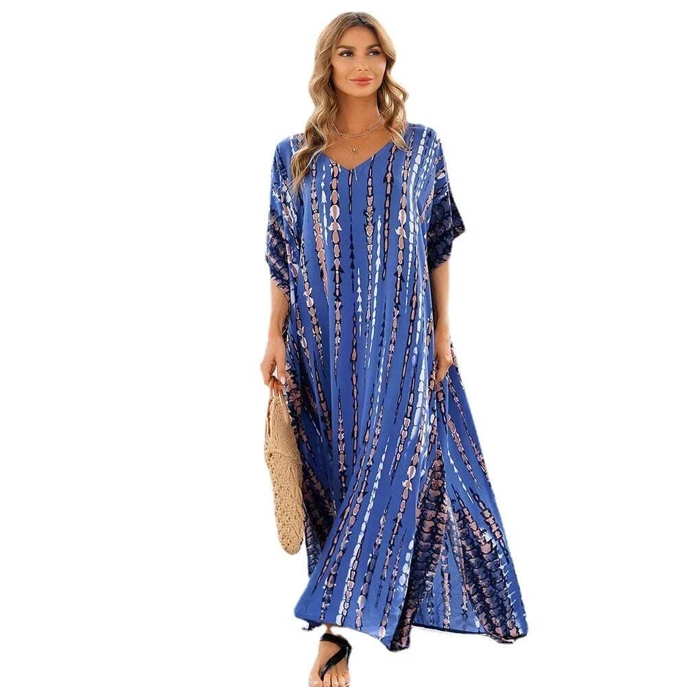 SUMMER Lockerer, lässiger Kaftan, Strandkleid