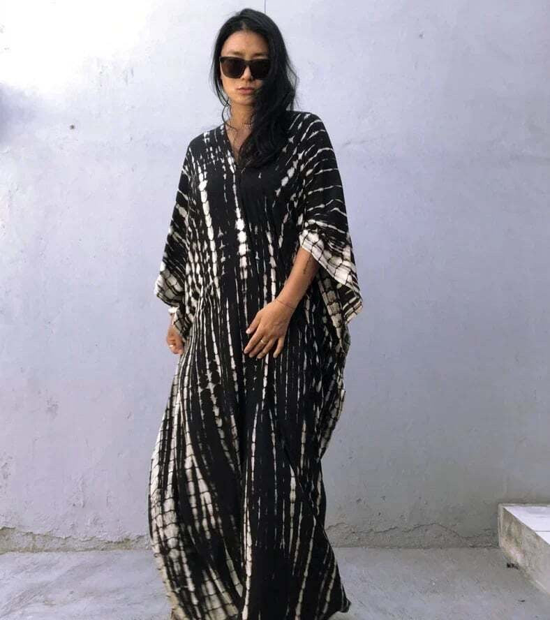 SUMMER Lockerer, lässiger Kaftan, Strandkleid