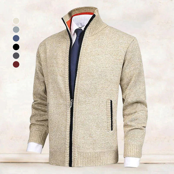 Connor - Eleganter und bequemer Cardigan mit Kragen