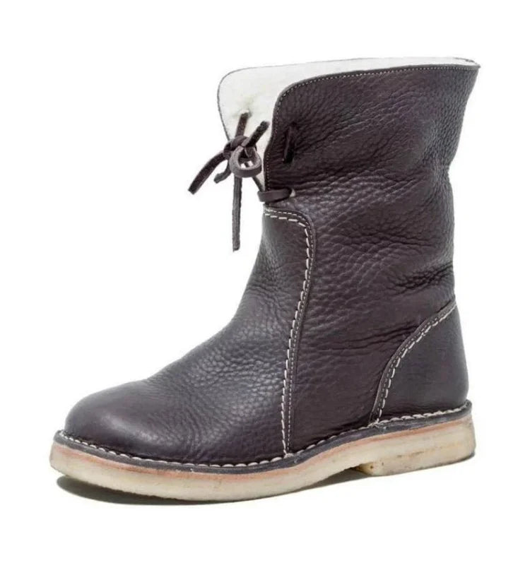 Butterweiche Vintage-Stiefel mit wasserdichtem Wollfutter