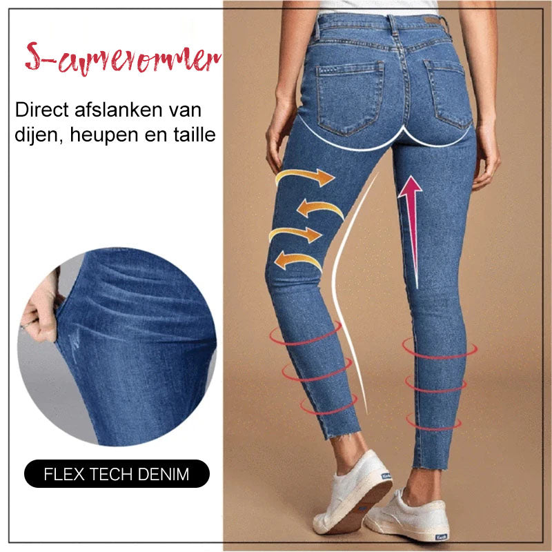 Theresa's™ Flairs Jeans Leggings mit perfekter Passform