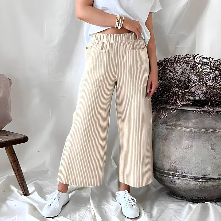 Sophia - Leichte und bequeme gestreifte Hose