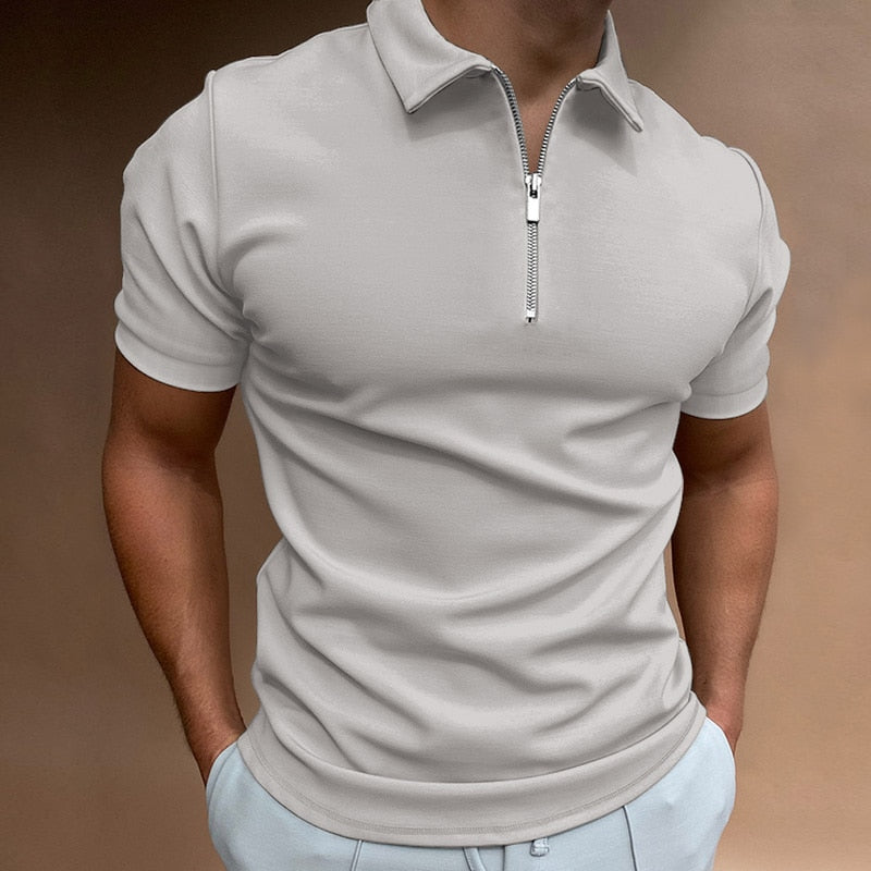 Santiago™ Poloshirt mit Reißverschluss | 50% RABATT