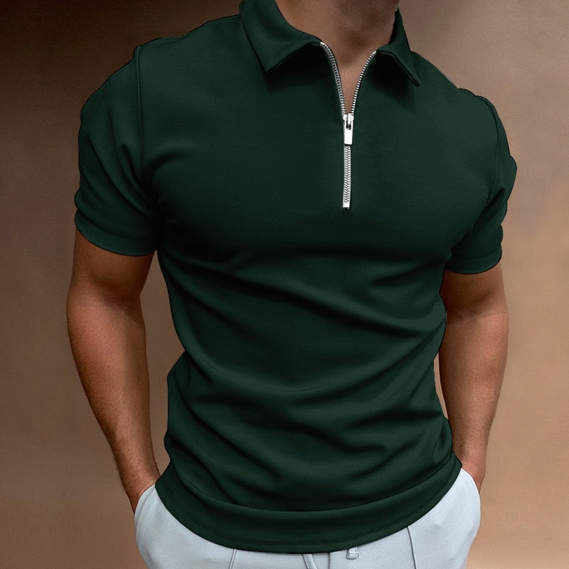 Santiago™ Poloshirt mit Reißverschluss | 50% RABATT