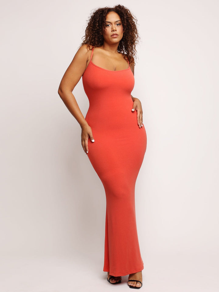 Theresa's™  Eingebauter Shapewear-Slip Maxi-Lounge-Kleid