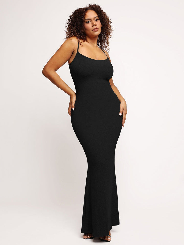 Theresa's™  Eingebauter Shapewear-Slip Maxi-Lounge-Kleid