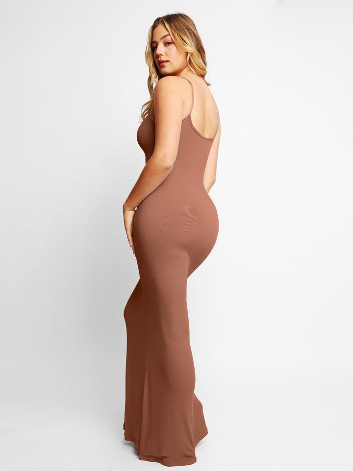 Theresa's™  Eingebauter Shapewear-Slip Maxi-Lounge-Kleid