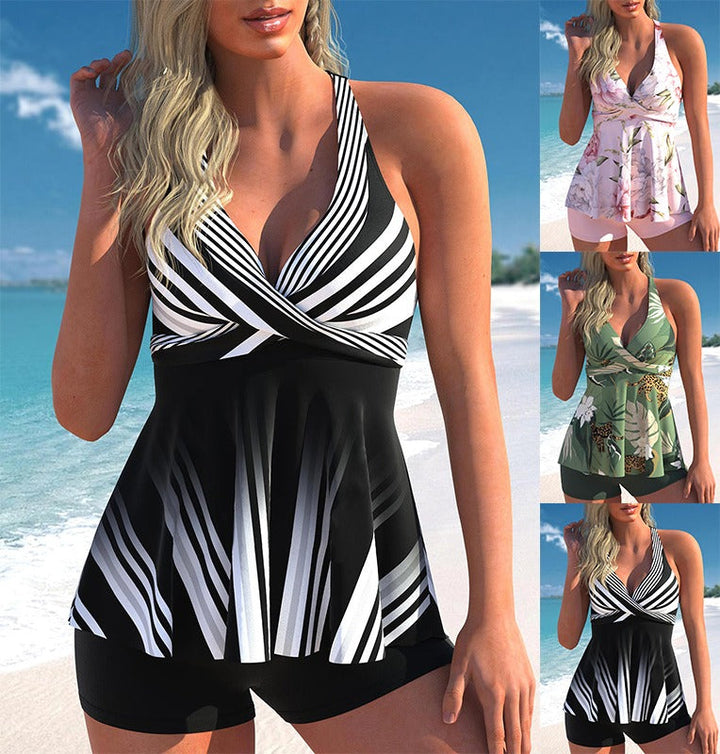 Theresa's™ zweiteiliger Tankini – zuversichtlich in den Sommer